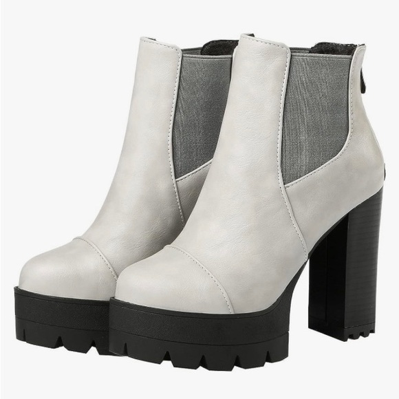 Platform Chelsea boots size 9 - Picture 3 of 7